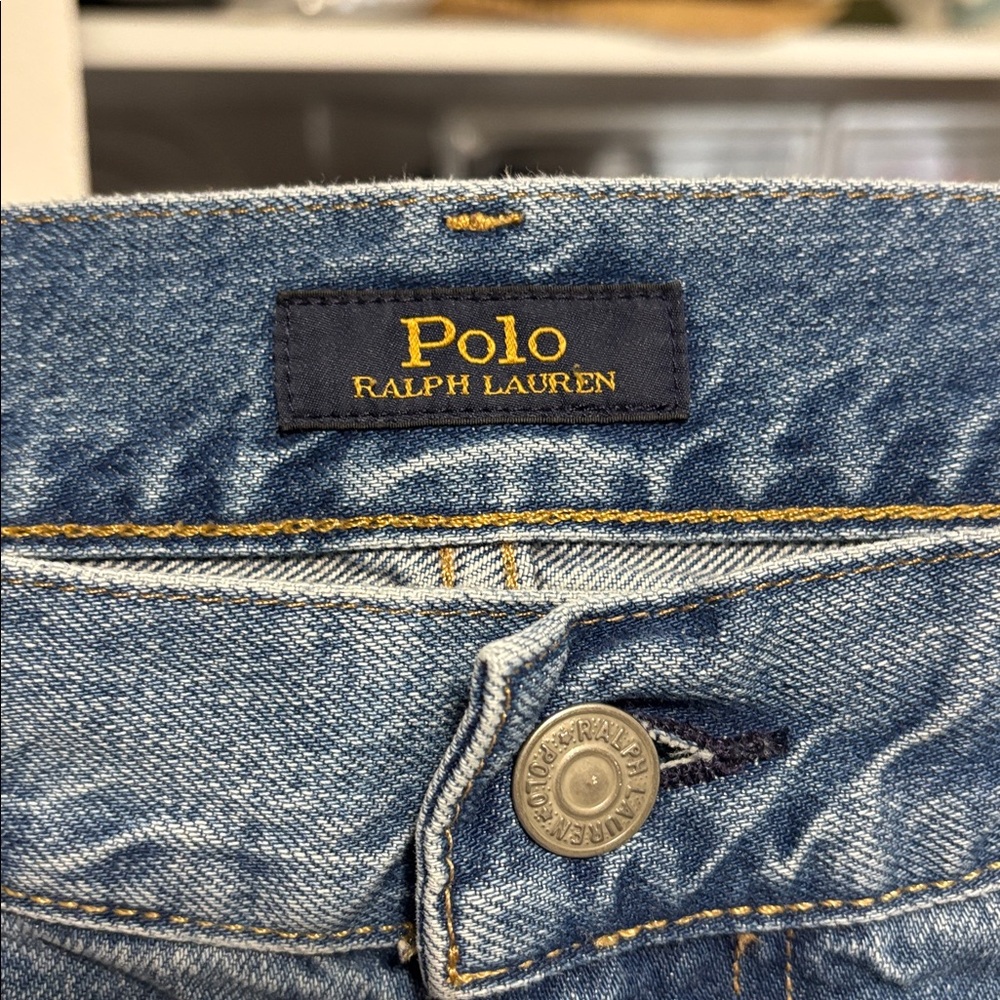 POLO Ralph Lauren patchwork boyfriend slim fit sz 30 EUC - Picture 3 of 9